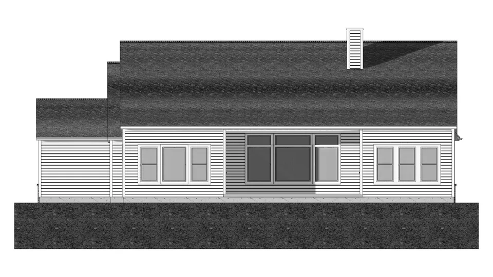The Signature house plan, exterior view 3
